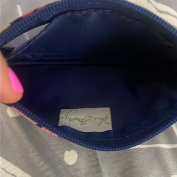 Vera Bradley Pink and Navy Floral ID Holder - Picture 4 of 5